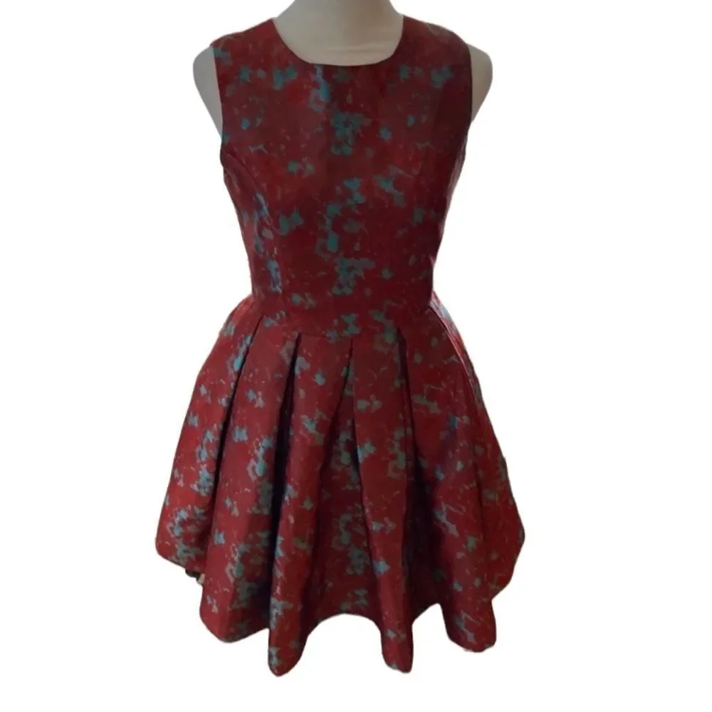 BB Dakota Red & Blue Dress Sz 0